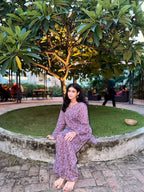 AHONE | Noor – Maroon Batik Co-Ord Set